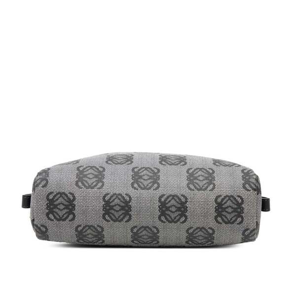 LOEWE Anagram Bag/Pouch/Cosmetic Pouch in Gray and Black Leather for Women - Picture 3 of 7